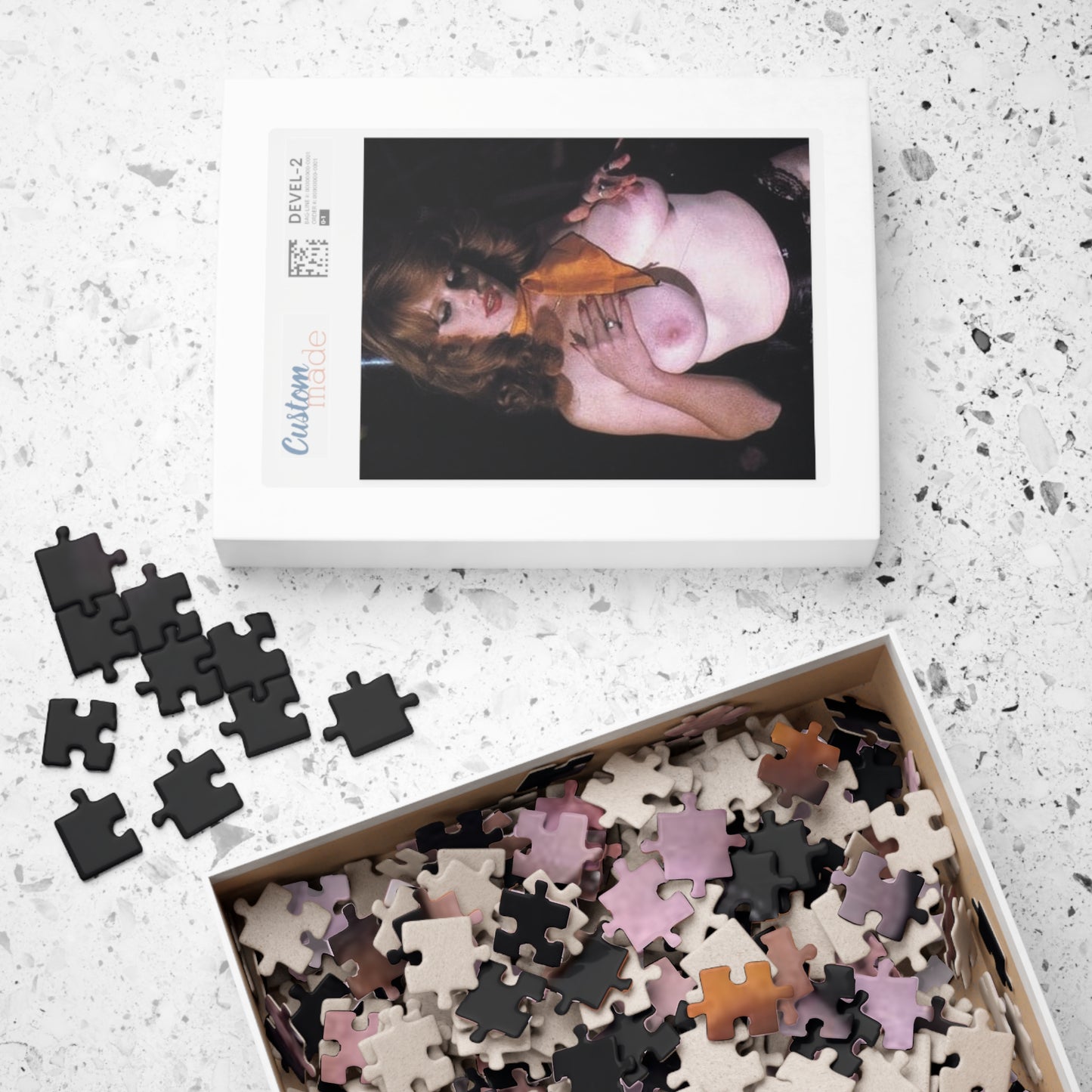 Puzzle (110, 252, 500, 1014-piece) Retro Porn Star Lisa De Leeuw Nude