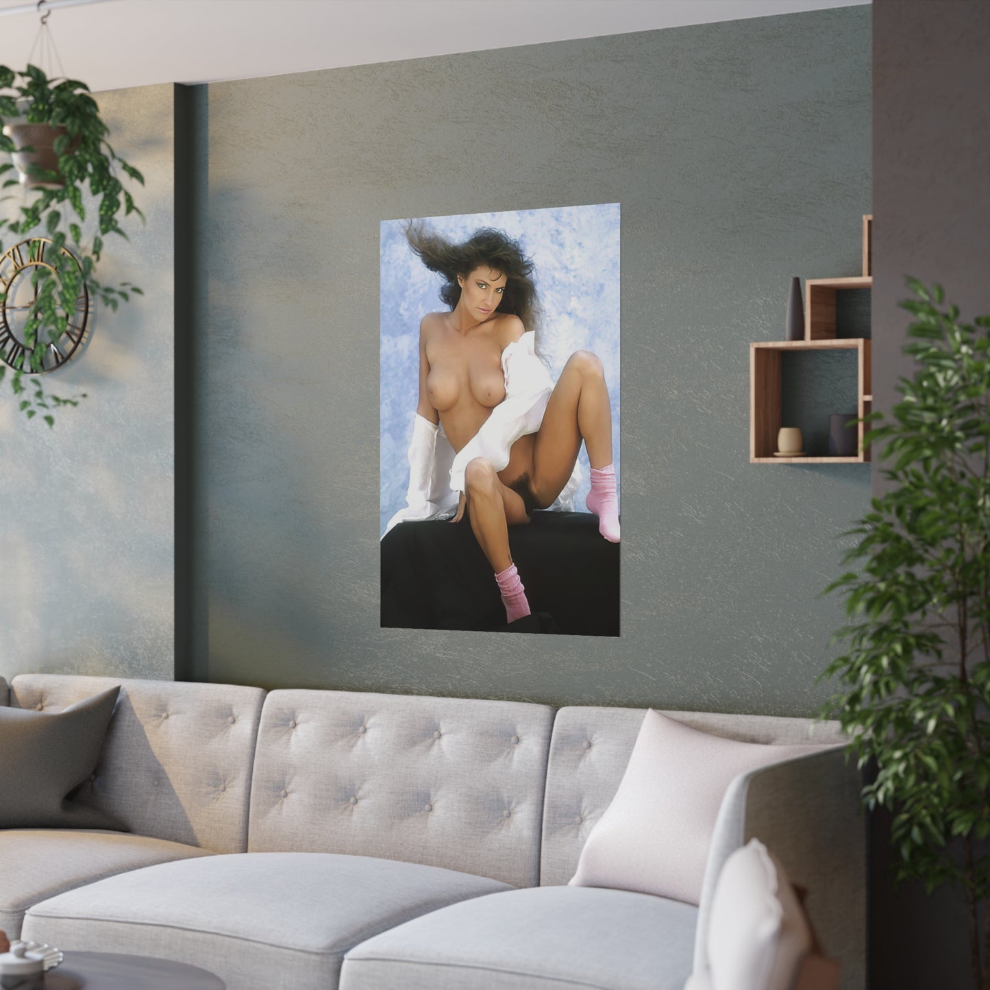 Satin Posters (210gsm) Retro Pornstar Ashlyn Gere Nude