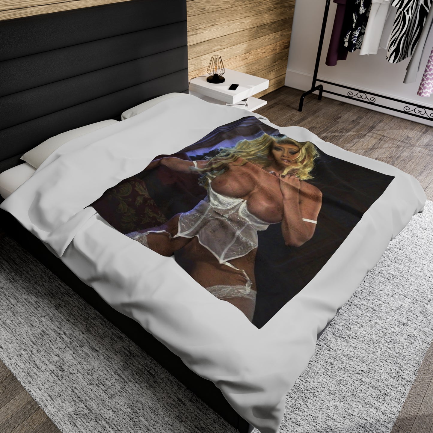 Velveteen Plush Blanket Pornstar Jenna Jameson Nude