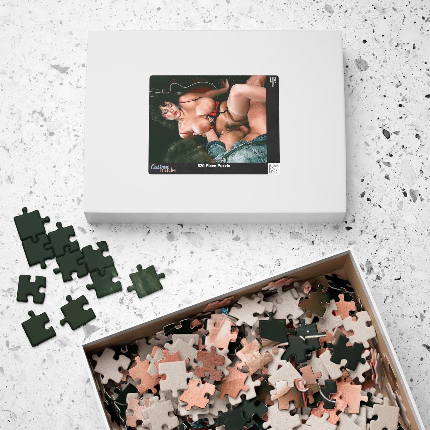 Puzzle (110, 252, 520, 1014-piece) Hot Hardcore Porno Porn Scene Jennifer Eccles Retro Busty Fucking Sex