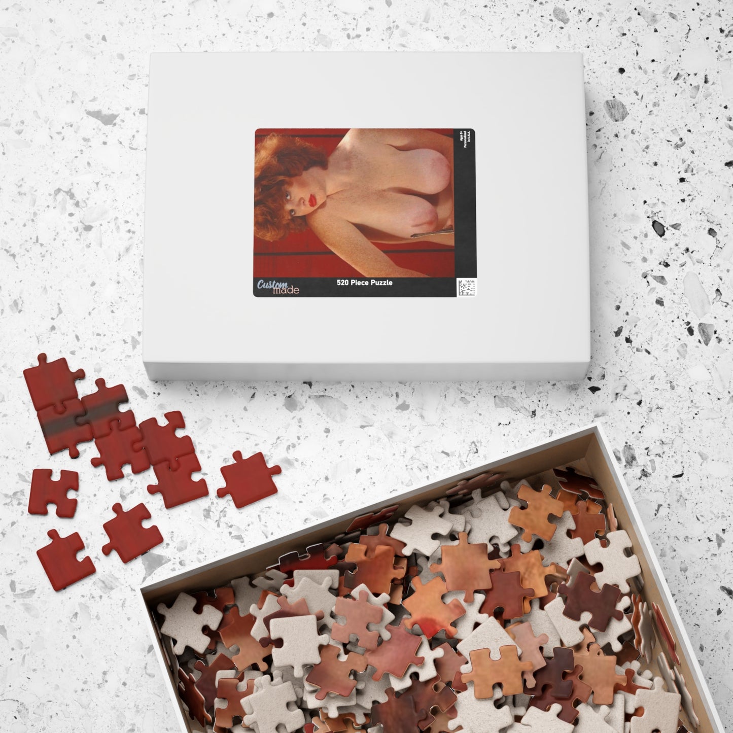 Puzzle (110, 252, 520, 1014-piece) Retro Pornstar Lisa De Leeuw Nude