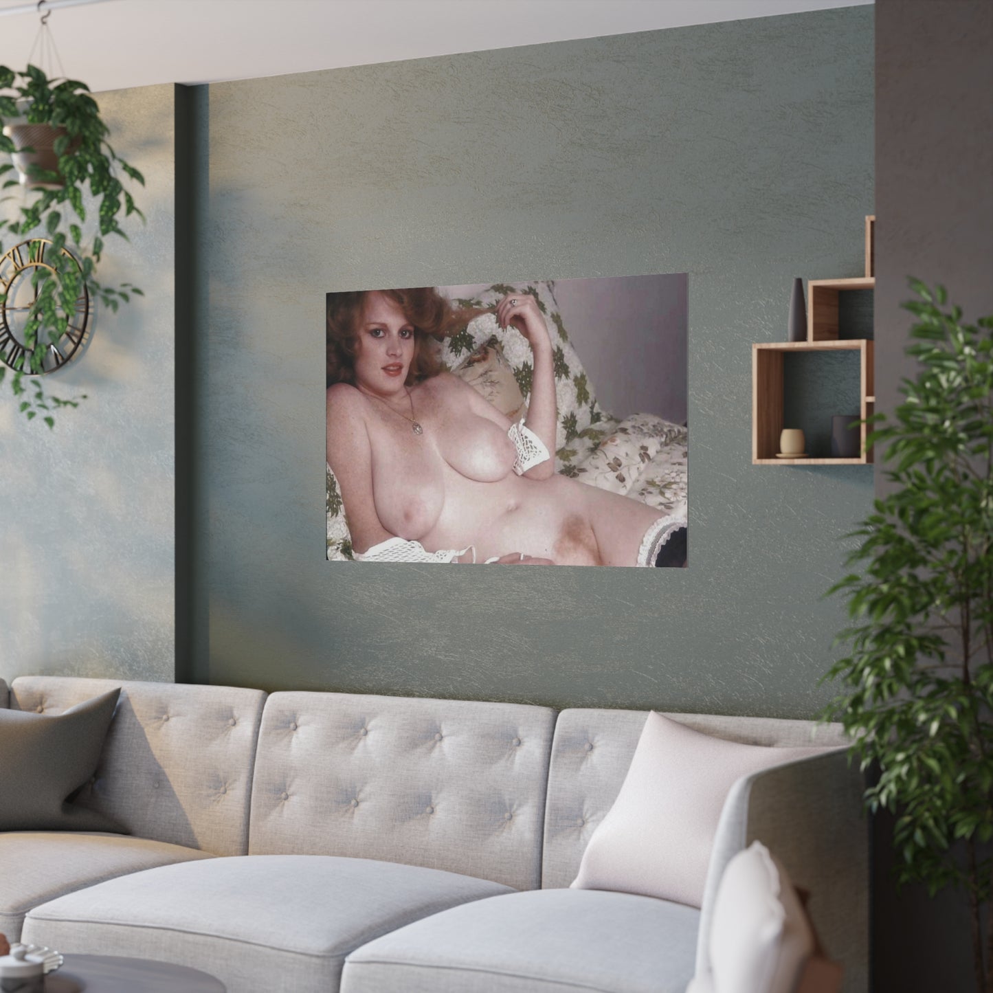 Satin Posters (210gsm) Retro Pornstar Lisa De Leeuw Nude