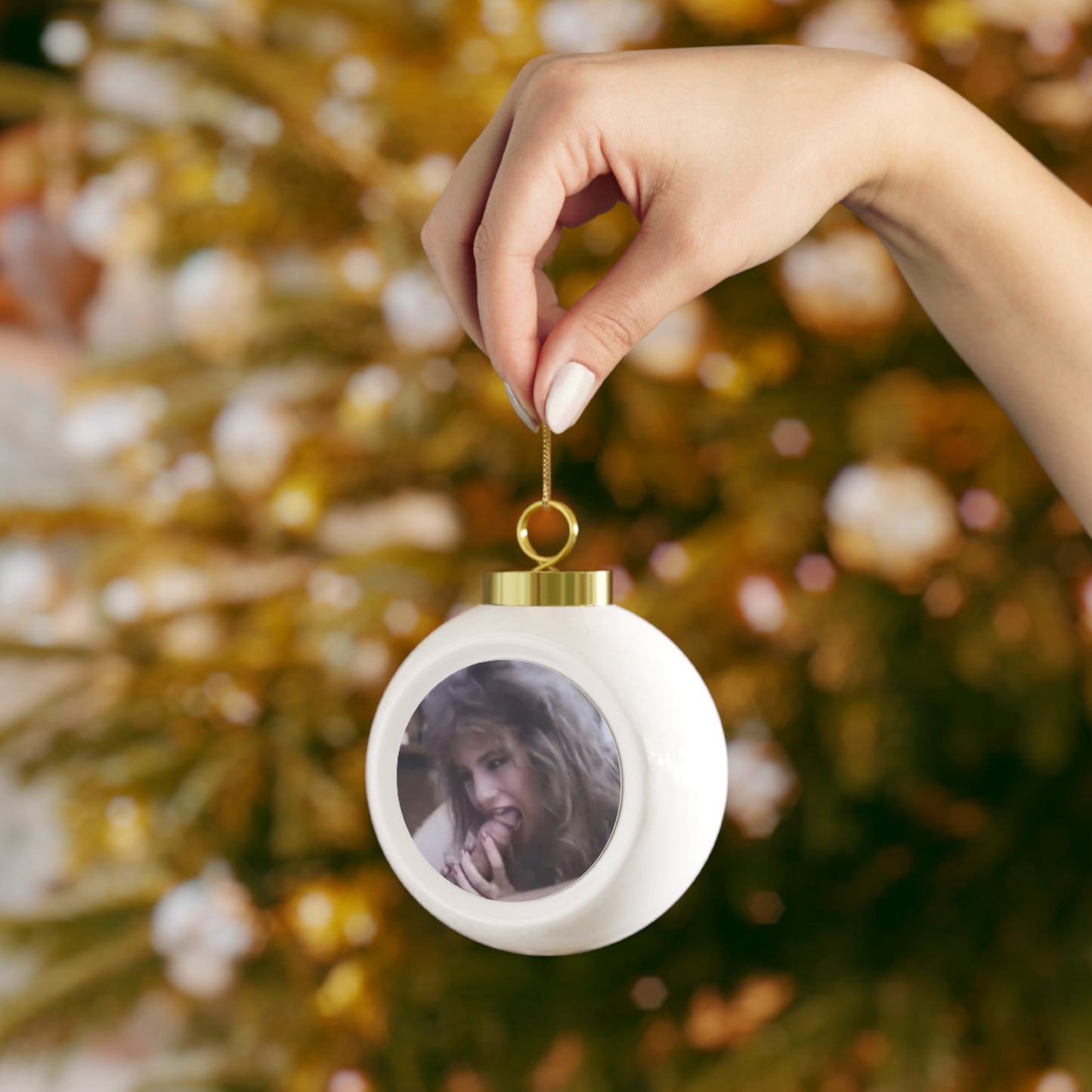 Christmas Ball Ornament Traci Lords Nude Retro Porn Star