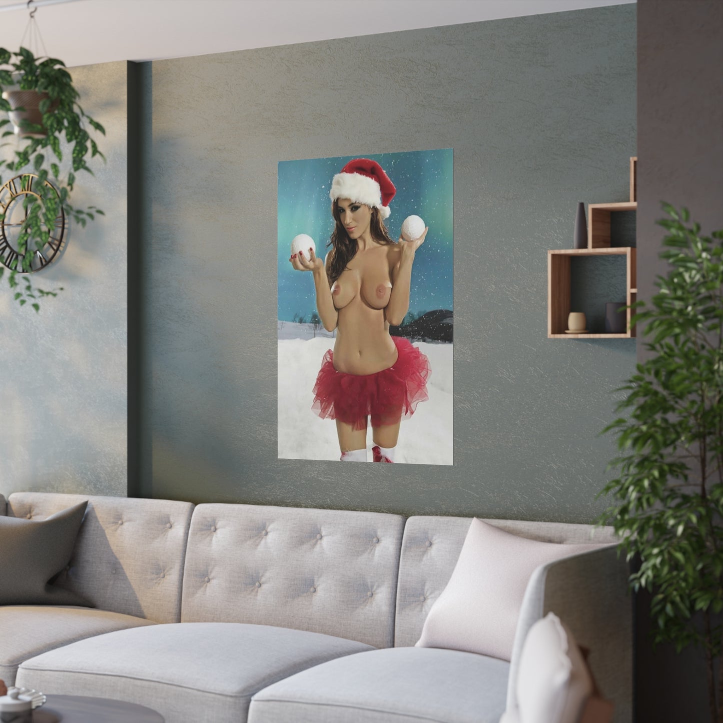 Satin Posters (210gsm) Christmas Pornstars Nude