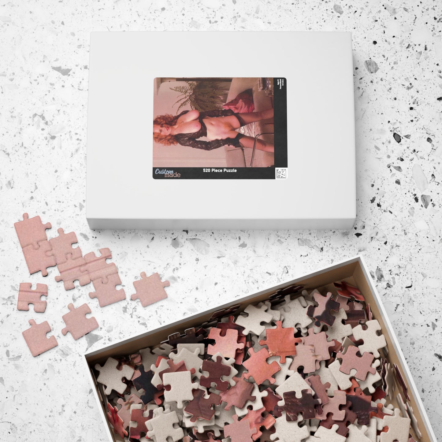 Puzzle (110, 252, 520, 1014-piece) Retro Pornstar Lisa De Leeuw Nude
