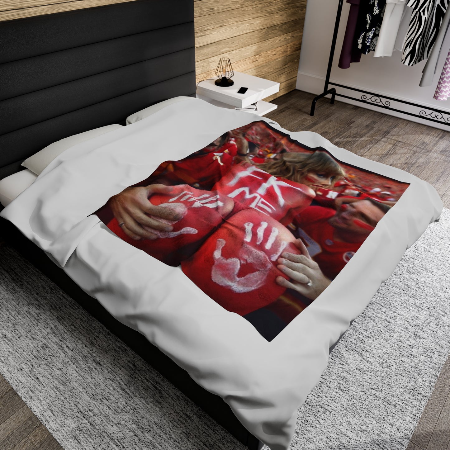 Velveteen Plush Blanket Taylor Swift AI Nudes