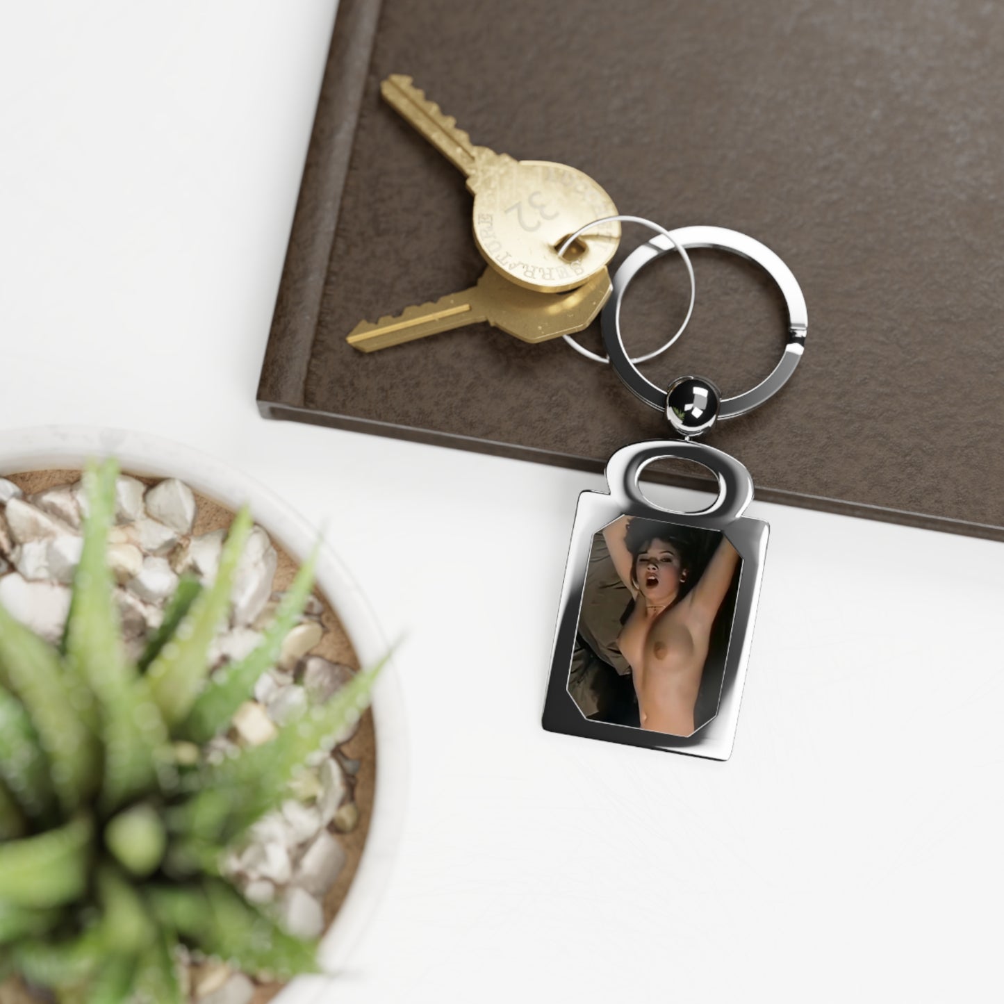 Rectangle Photo Keyring Traci Lords Nude Retro Porn Star