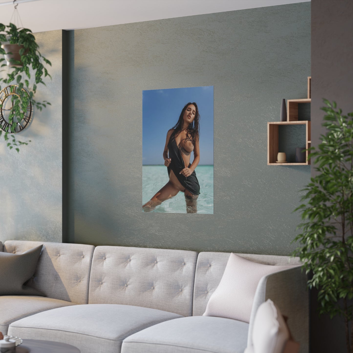 Satin Posters (210gsm) Natural Tits Liya Silver