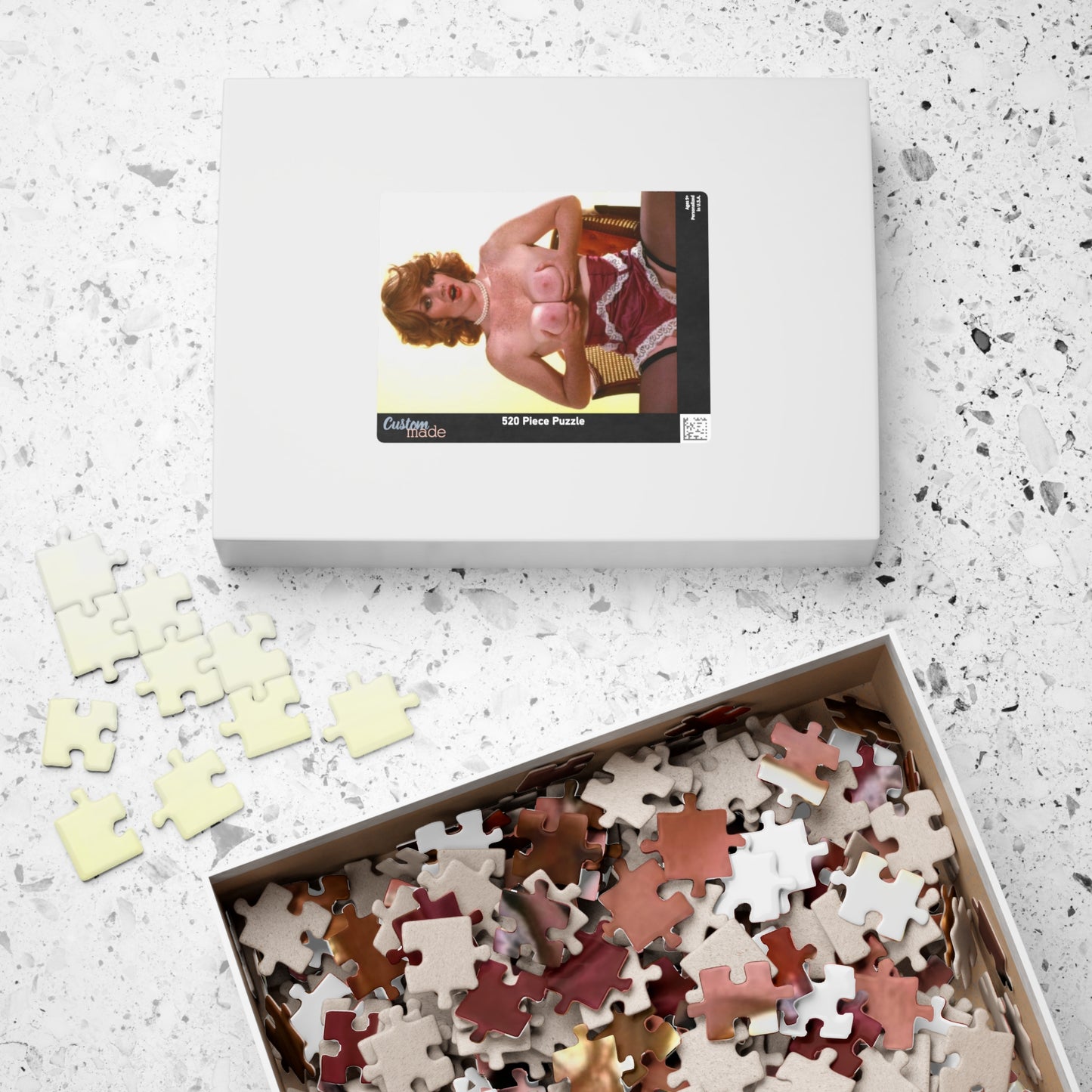 Puzzle (110, 252, 520, 1014-piece) Retro Pornstar Lisa De Leeuw Nude