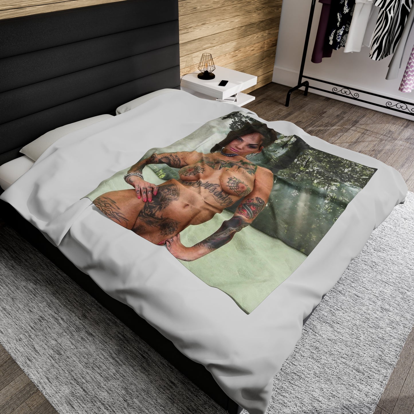 Velveteen Plush Blanket Pornstar Bonnie Rotten Nude