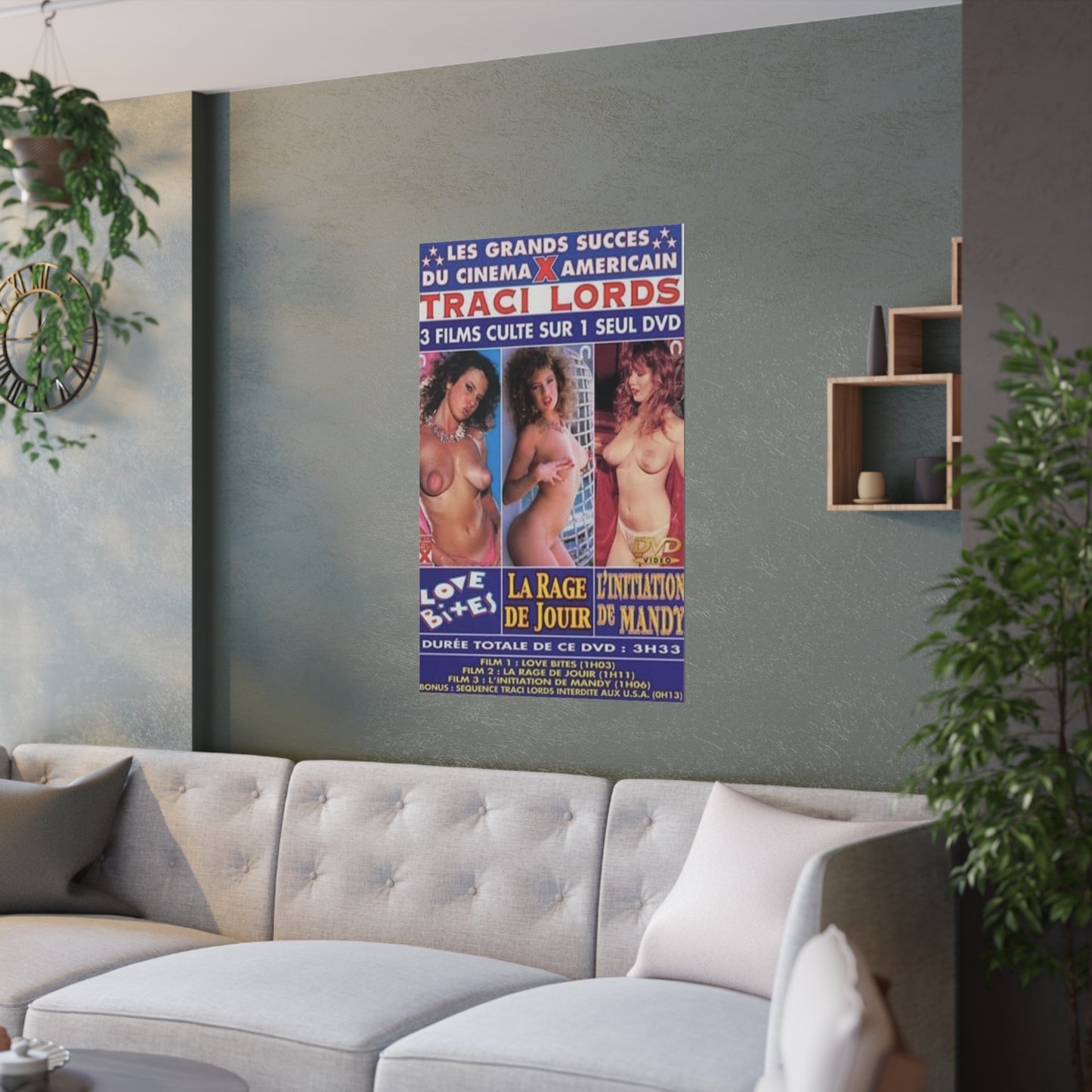 Satin Posters (210gsm) Traci Lords Nude Naked