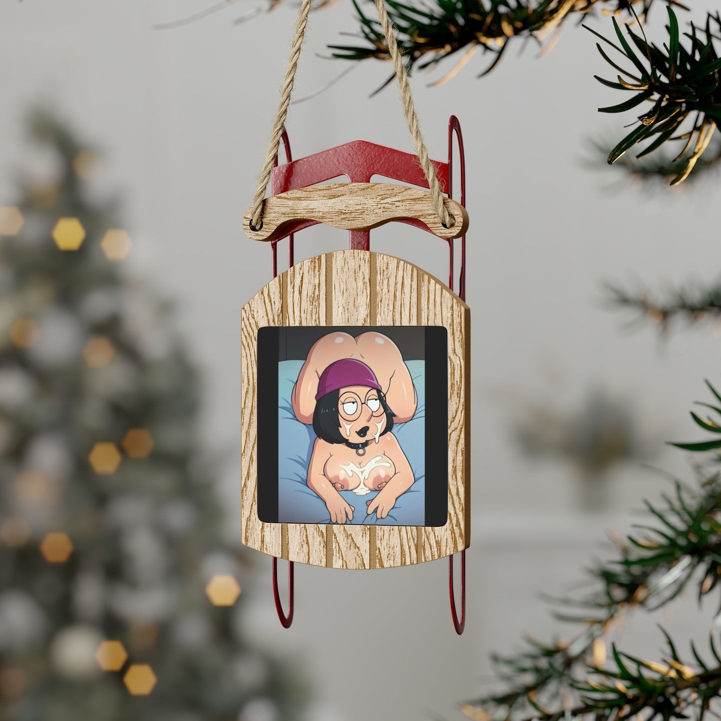 Sled Ornaments Meg Griffin
