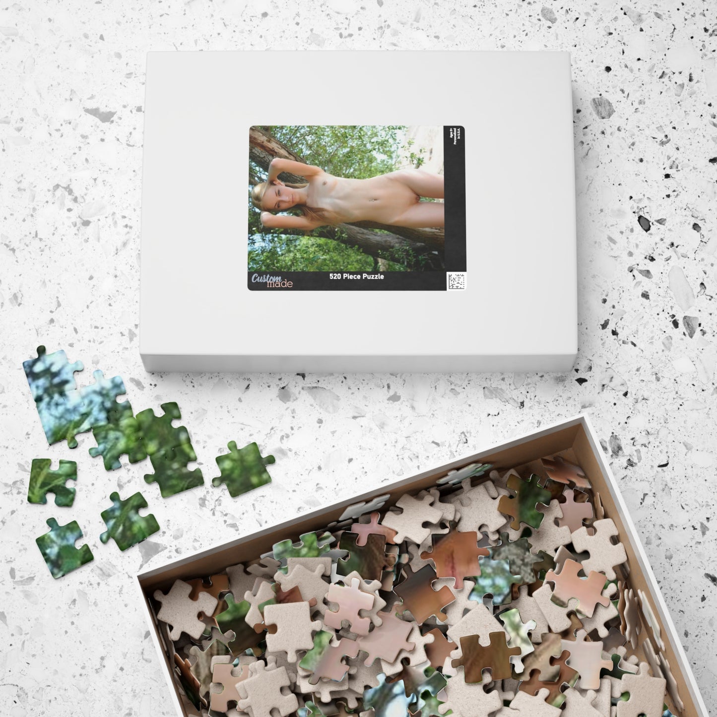 Puzzle (110, 252, 500, 1014-piece) Skinny Nude Outdoors