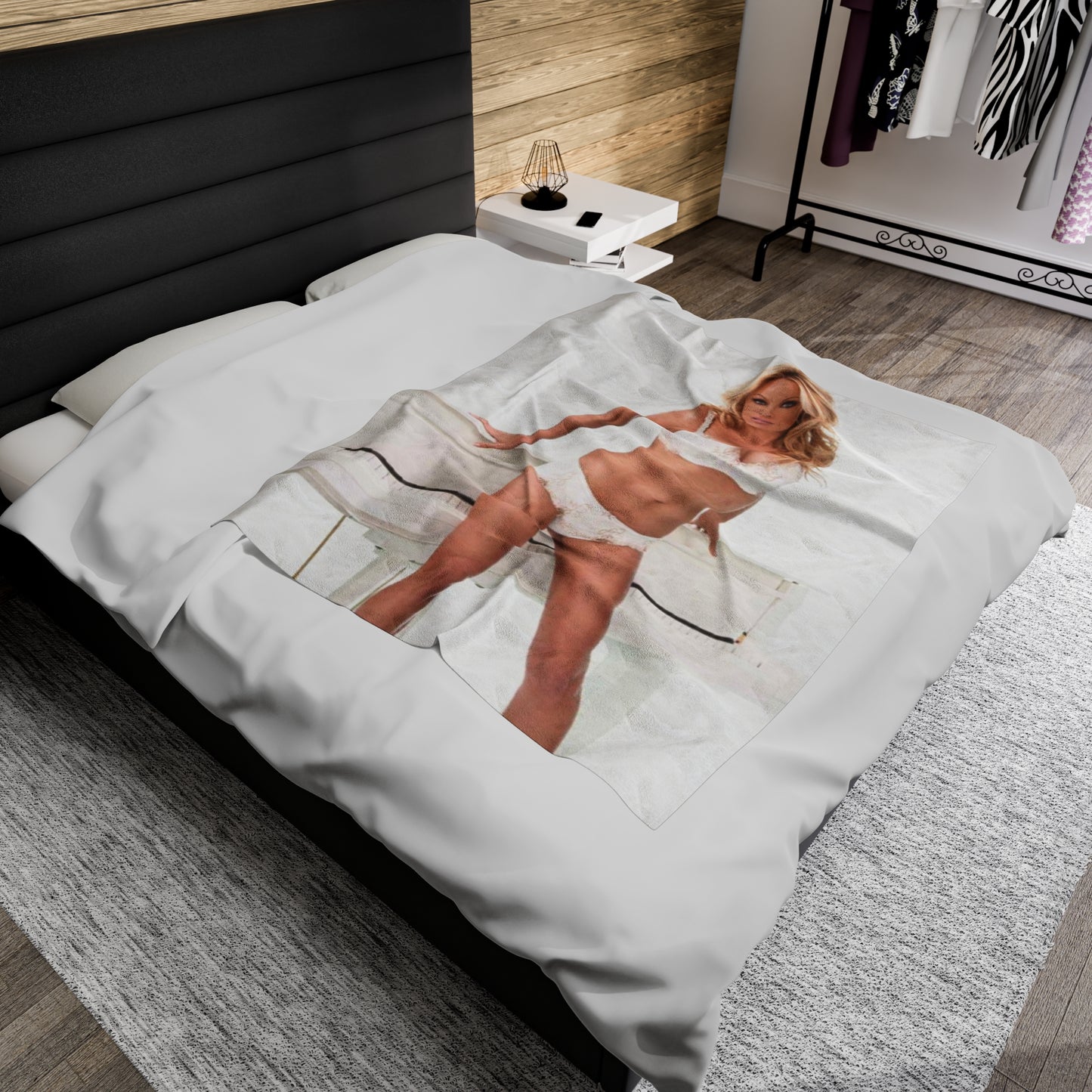 Velveteen Plush Blanket Pamela Anderson