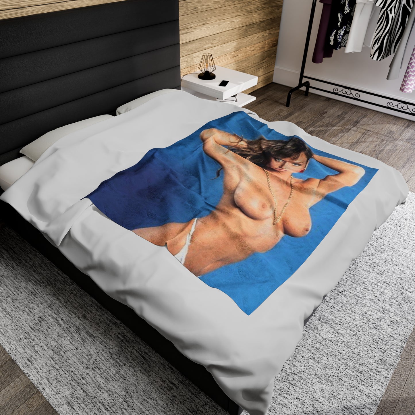 Velveteen Plush Blanket Retro Porn Star Tracey Adams