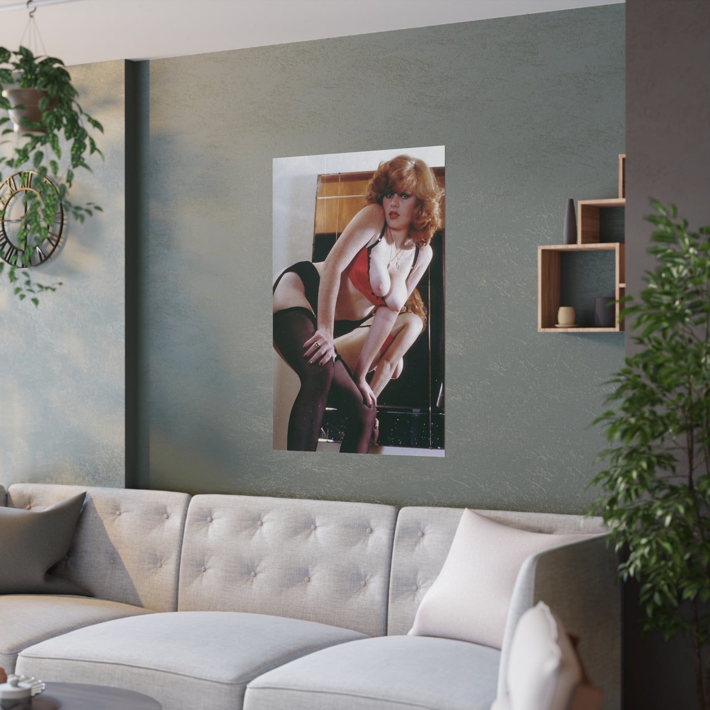 Satin Posters (210gsm) Retro Pornstar Lisa De Leeuw Nude