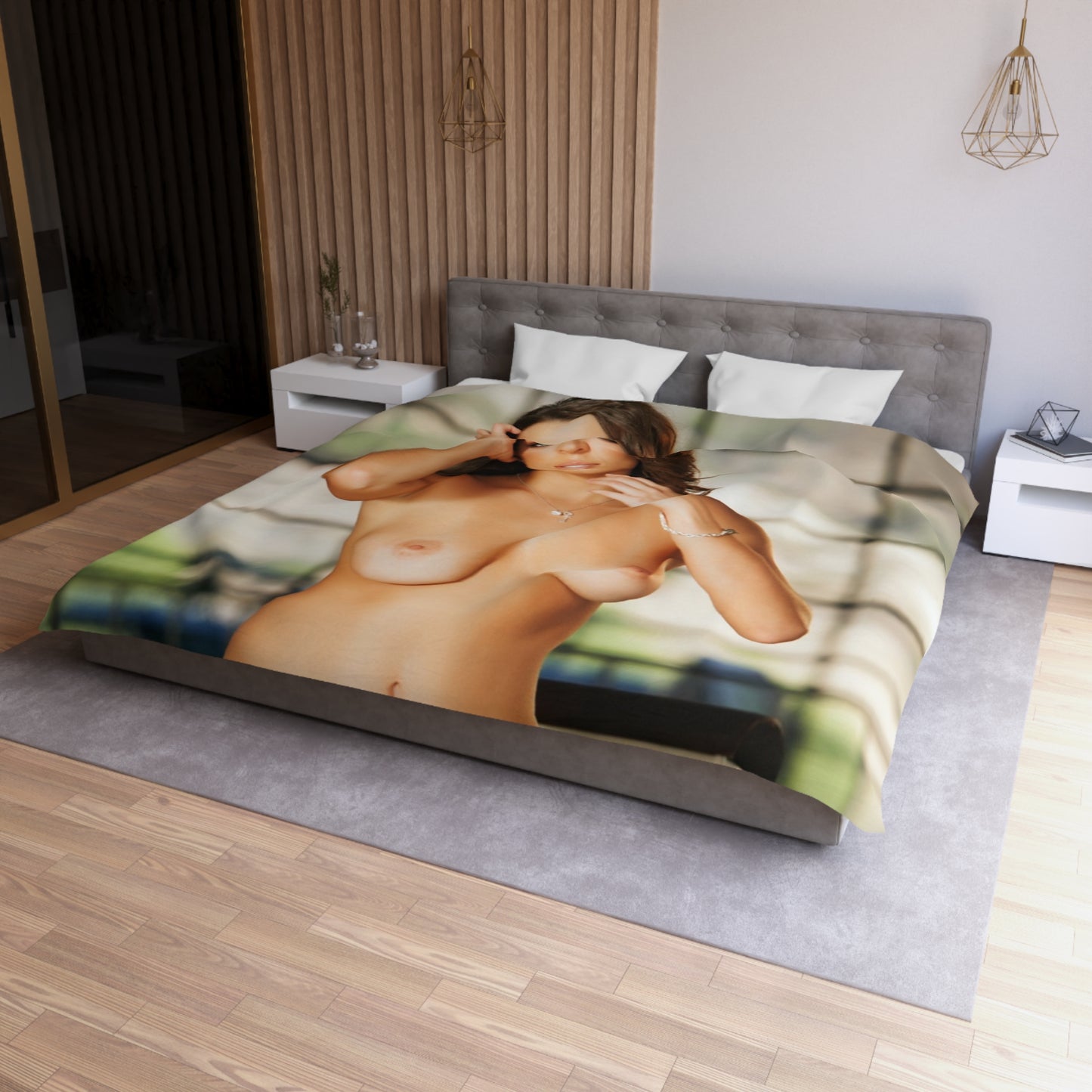 Microfiber Duvet Cover Penthouse Pet December 2012 Lily Love