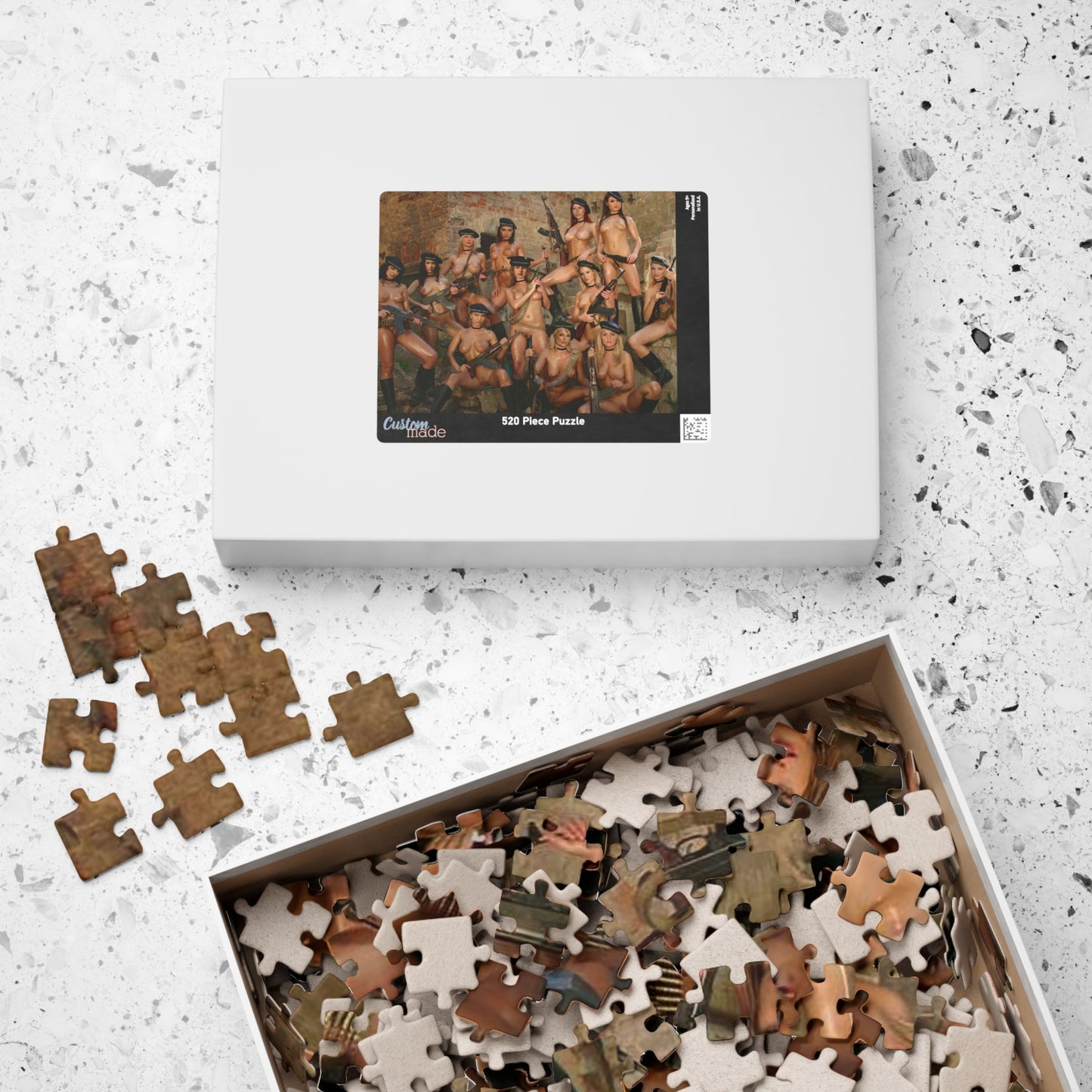 Puzzle (110, 252, 520, 1014-piece) Hot Nude Chicks with Guns