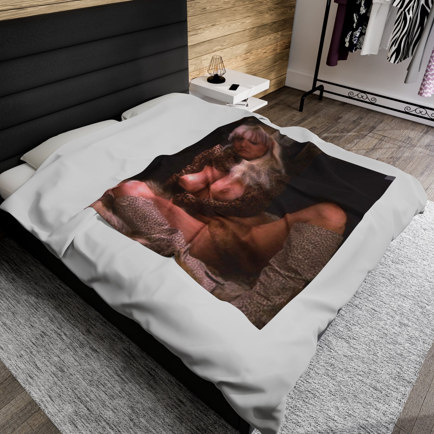 Velveteen Plush Blanket Porn Star Seka Nude