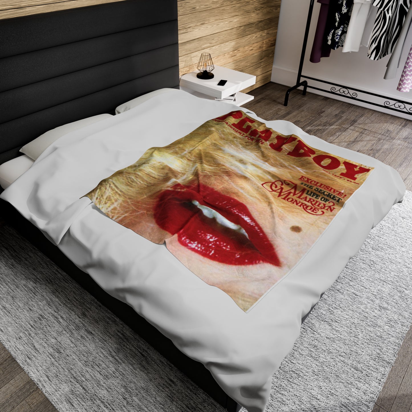 Velveteen Plush Blanket Play Boy Cover May 1979