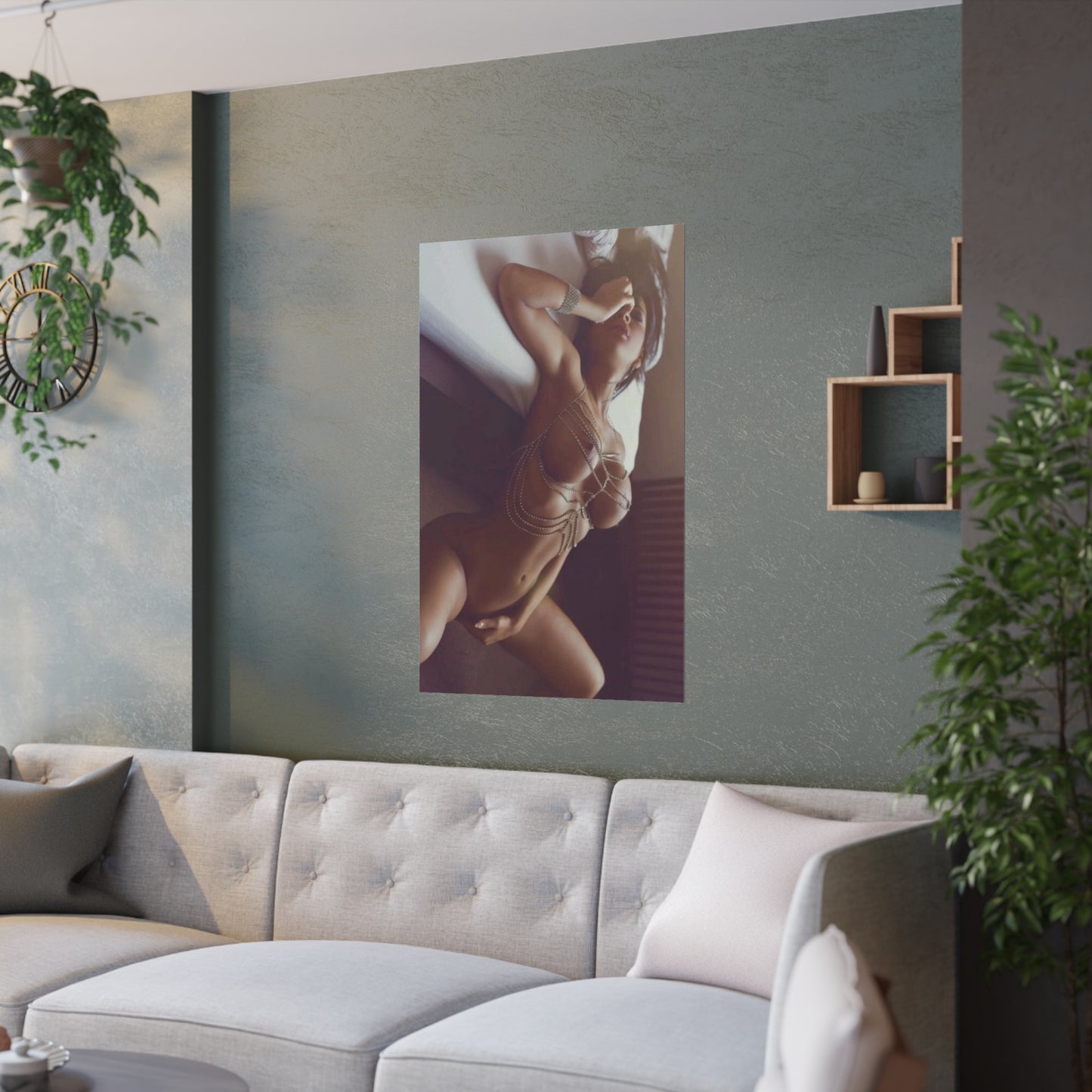 Satin Posters (210gsm) Sexy Naked Nude Pornstar