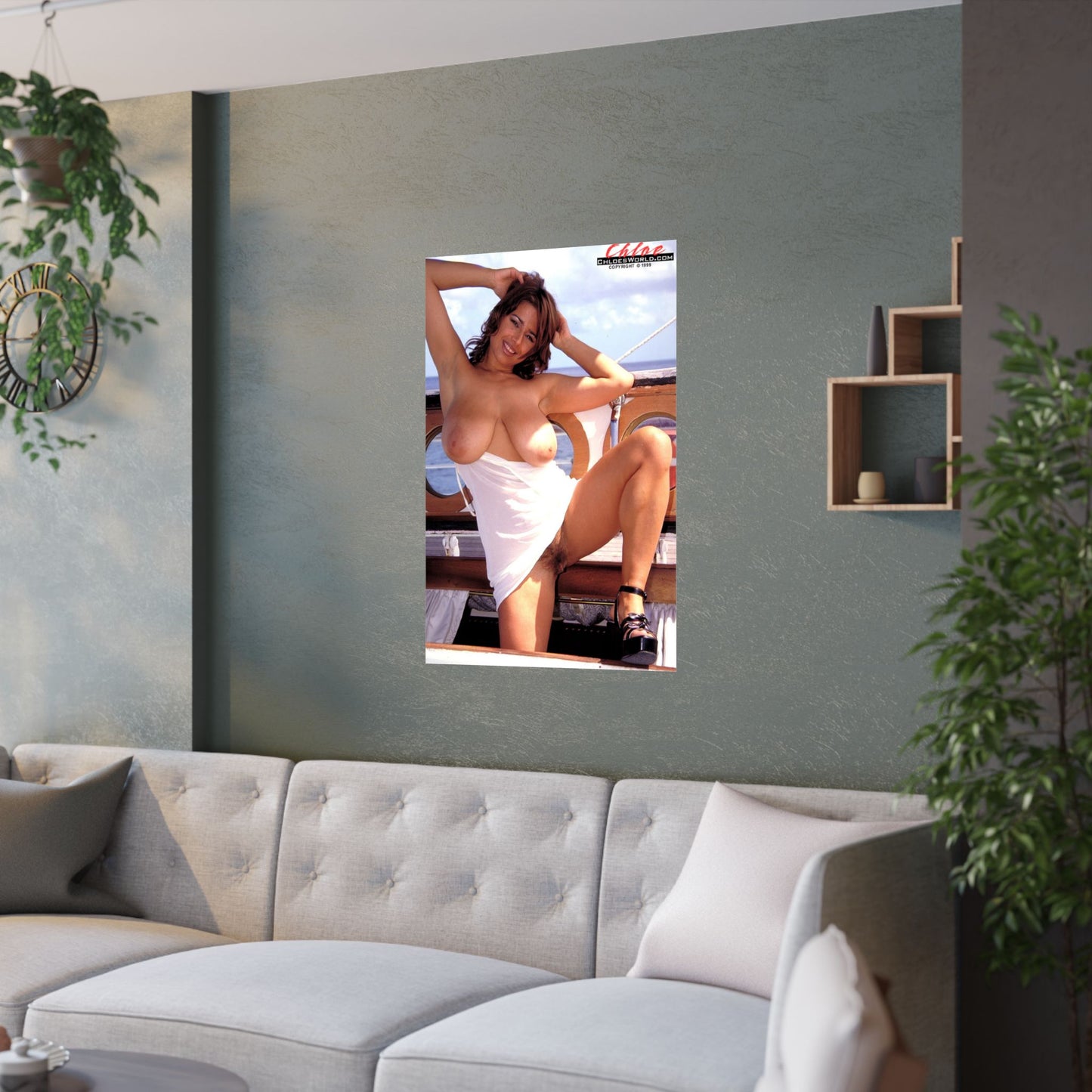 Satin Posters (210gsm) Adult Star Chloe Nude