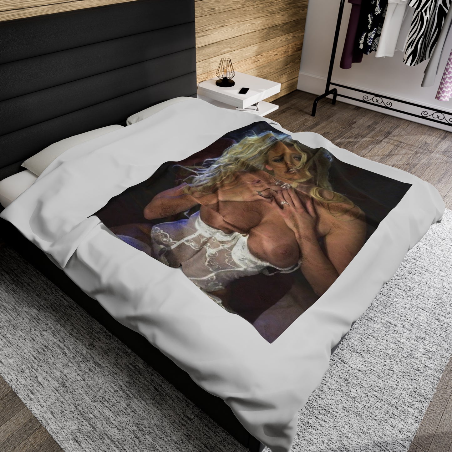 Velveteen Plush Blanket Pornstar Jenna Jameson Nude