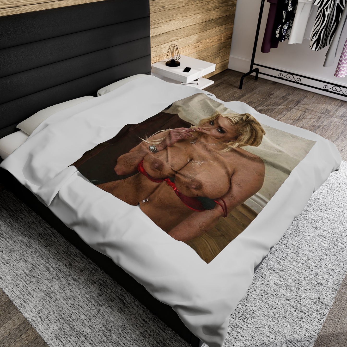 Velveteen Plush Blanket Adult Star Shyla Stylez Nude