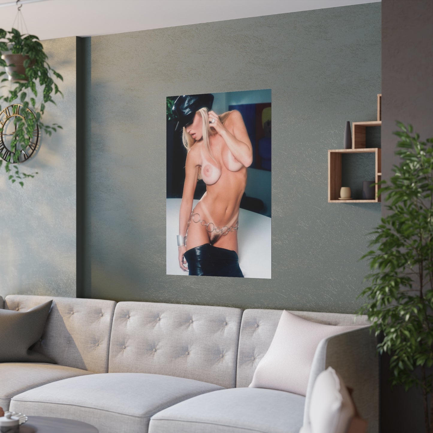 Satin Posters (210gsm) Retro Adult Star Janine Lindenmulder Nude