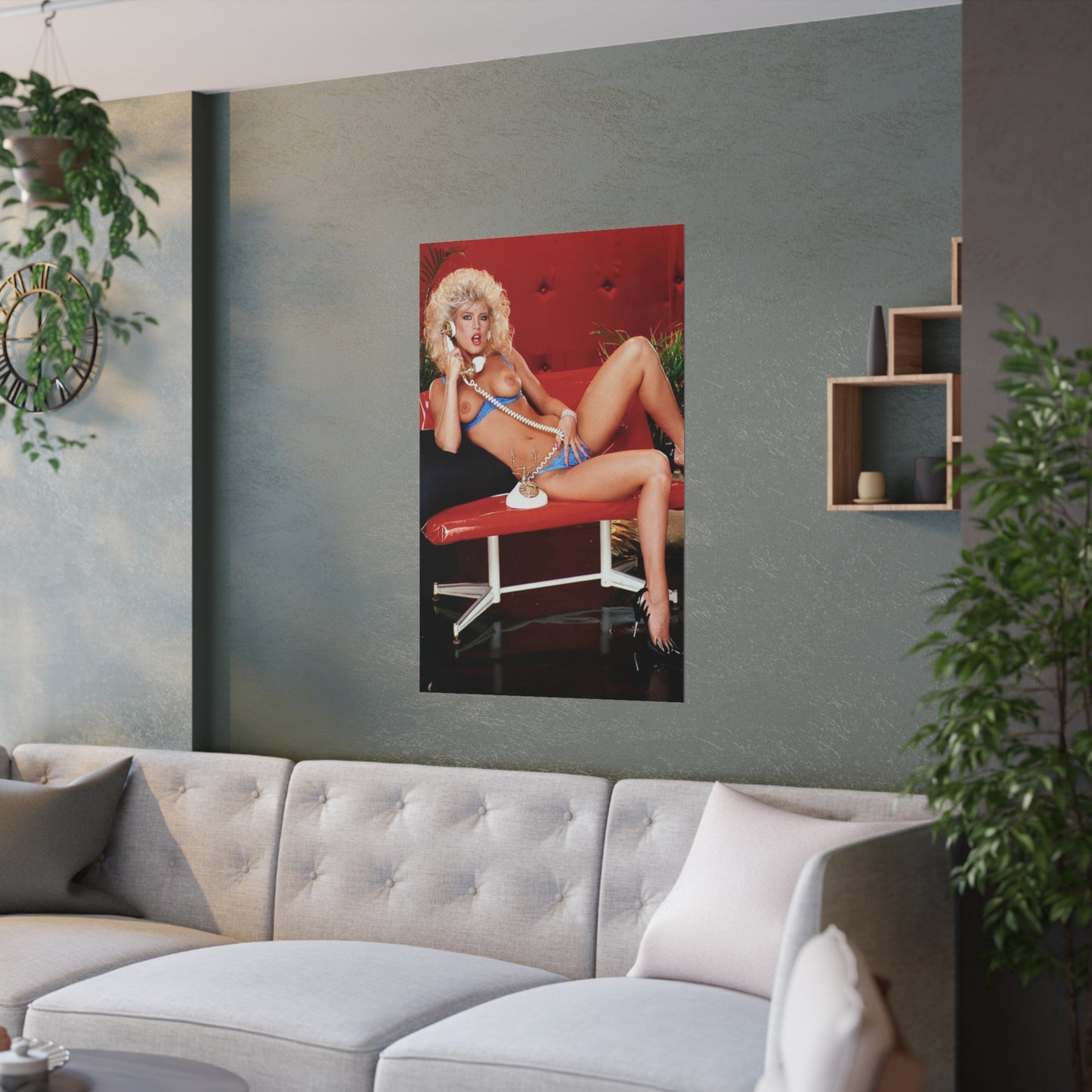 Satin Posters (210gsm) Retro 1980s Porn Star Amber Lynn