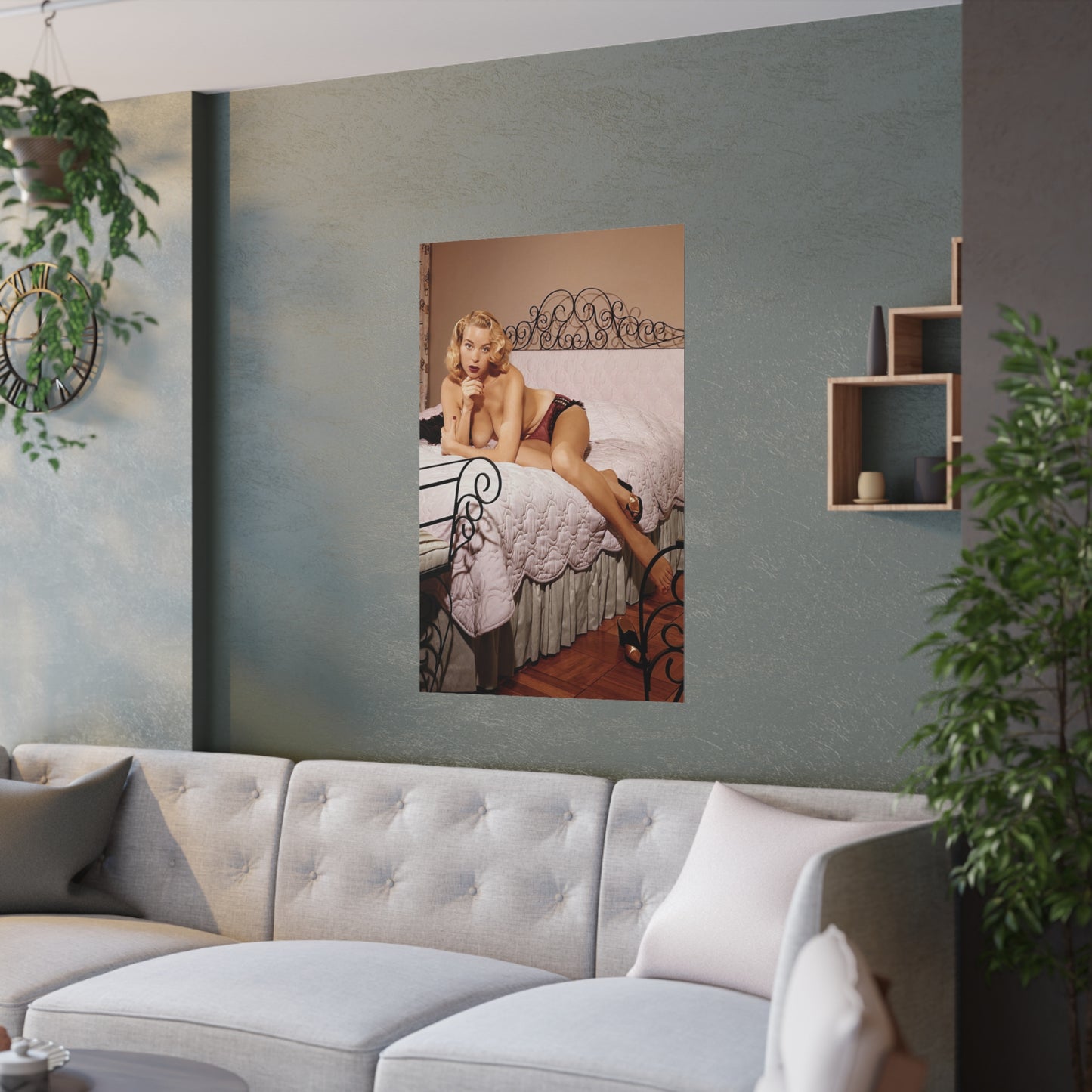 Satin Posters (210gsm) Playmate 1955 Eve Meyer Nude