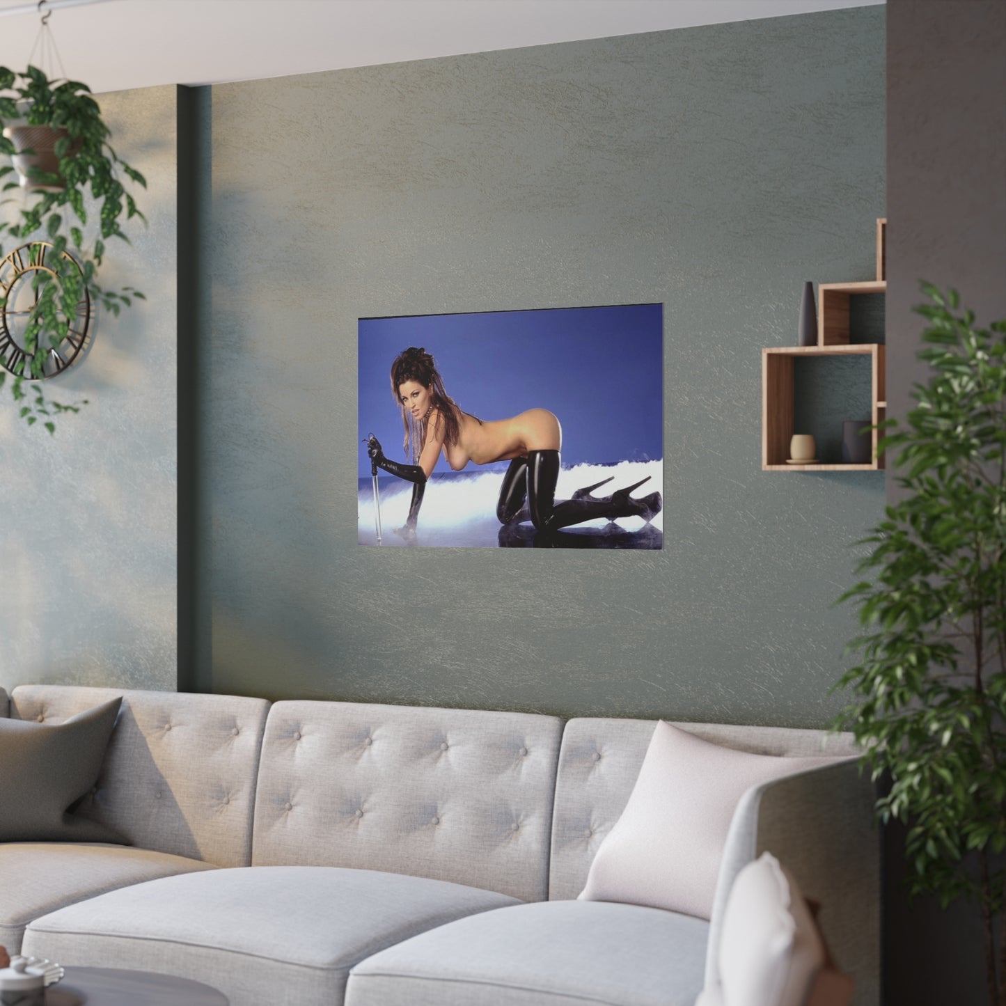 Satin Posters (210gsm) Retro Adult Star Janine Lindenmulder Nude