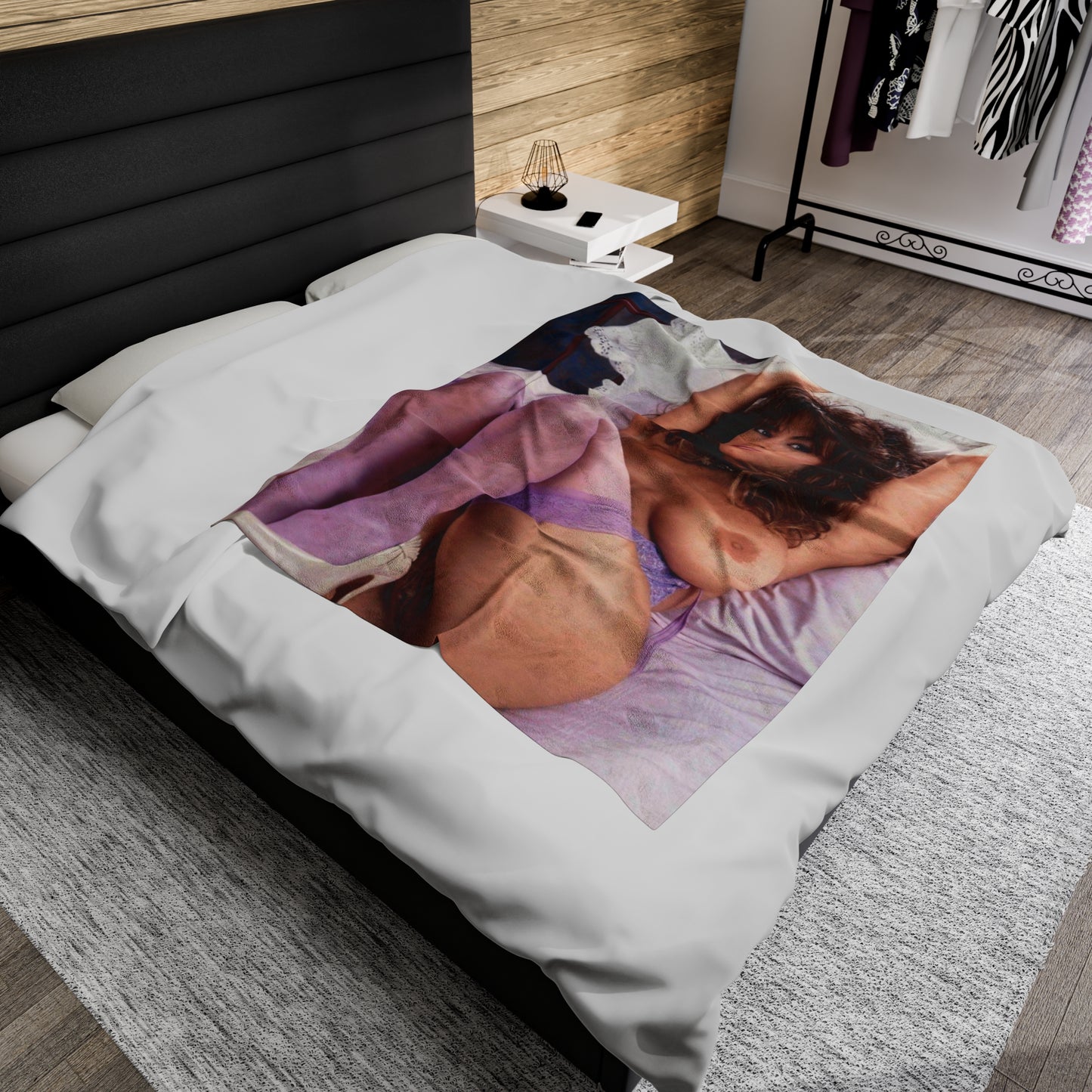 Velveteen Plush Blanket Porn Star Christy Canyon Nude