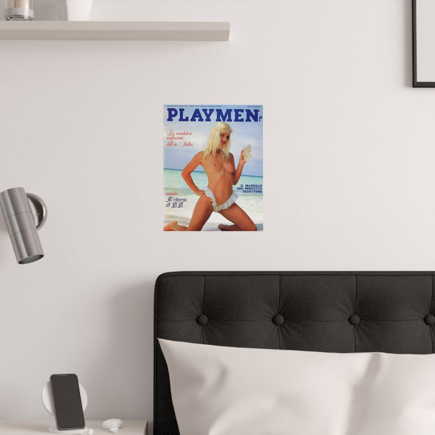 Satin Posters (210gsm) Retro Porn Star Cicciolina (Ilona Staller) Nude