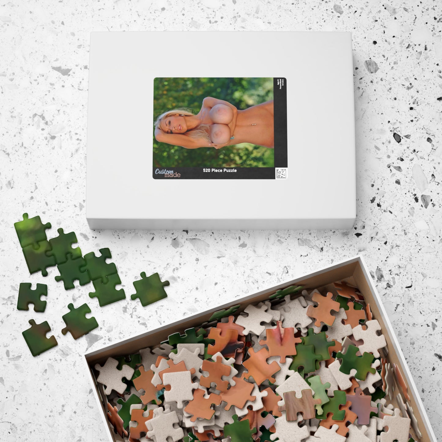Puzzle (110, 252, 500, 1014-piece) Sexy Busty Blonde