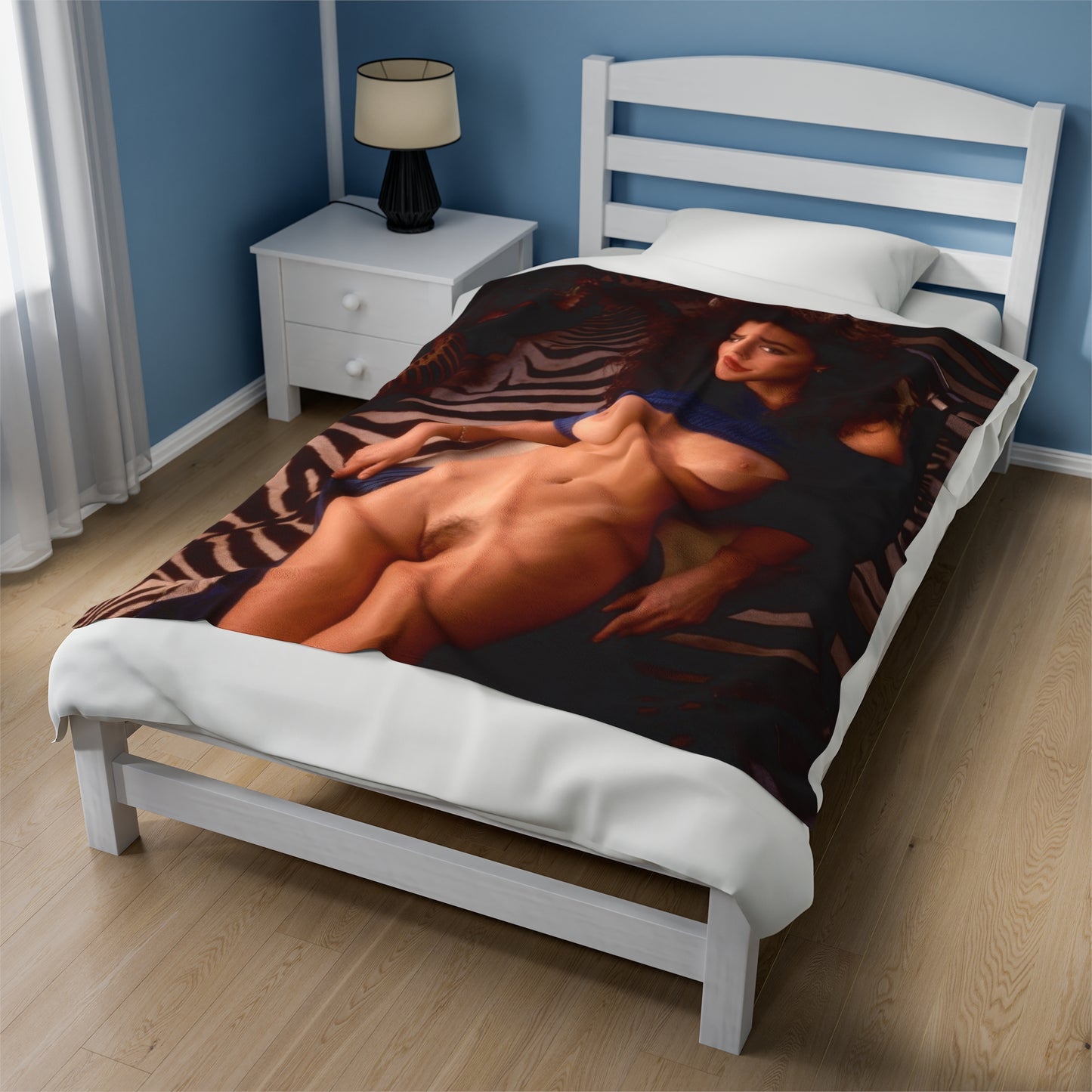 Velveteen Plush Blanket Playboy Playmate September 1991 Samantha Dorman