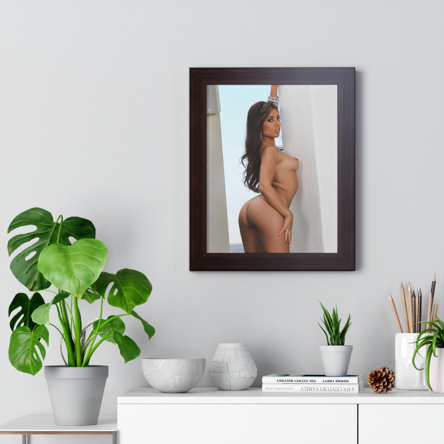 Framed Vertical Poster Porn Star Jynx Maze Nude