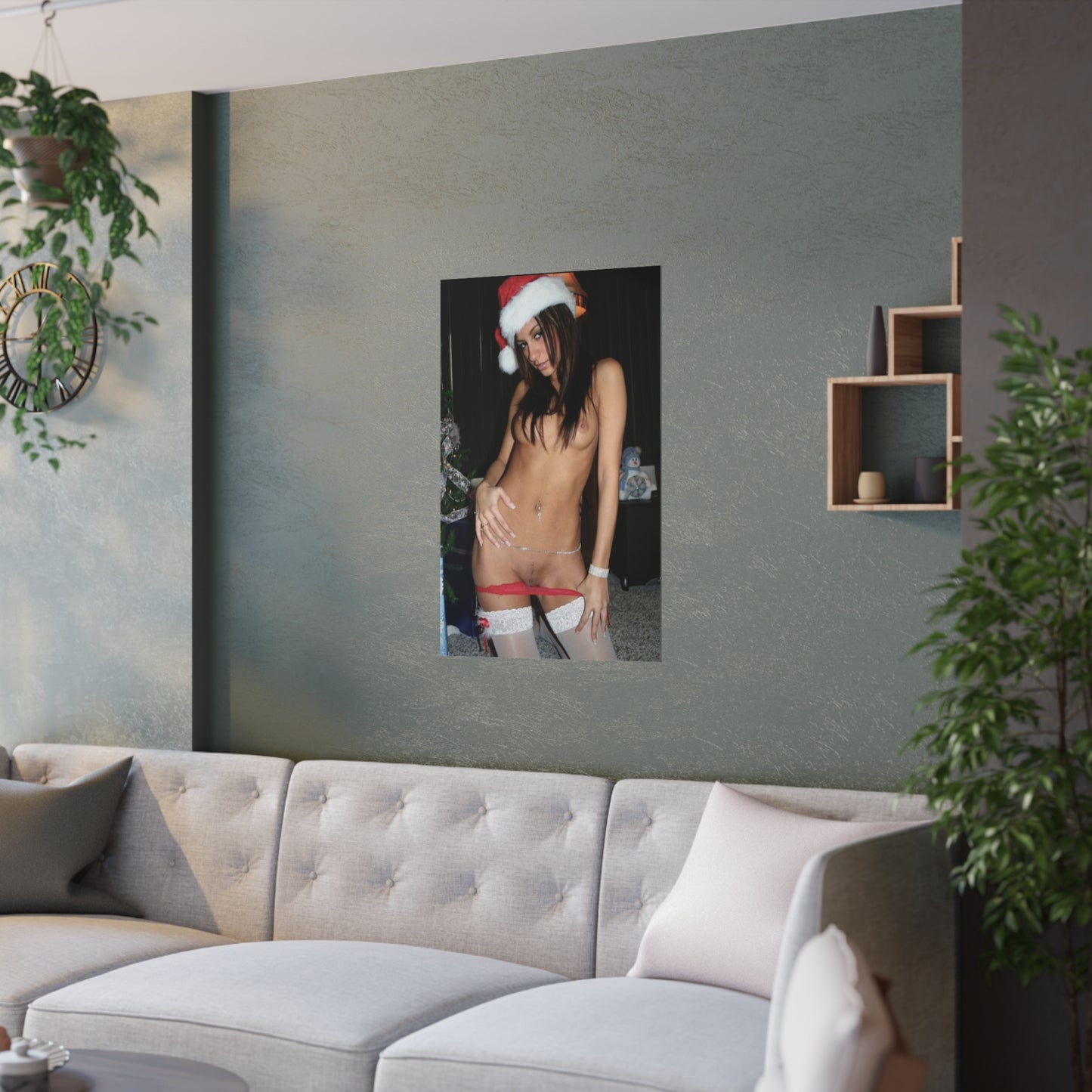 Satin Posters (210gsm) Raven Riley Nude Christmas