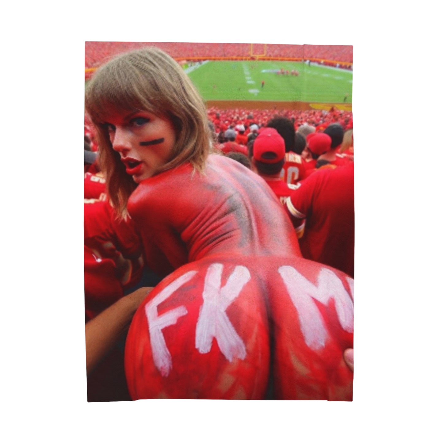 Velveteen Plush Blanket Taylor Swift AI Nudes
