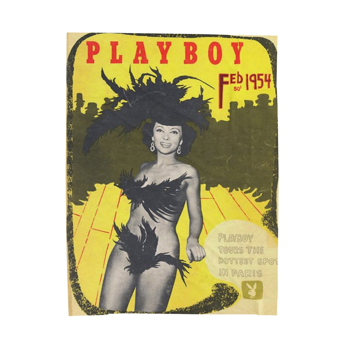 Velveteen Plush Blanket Magazine Cover February 1954