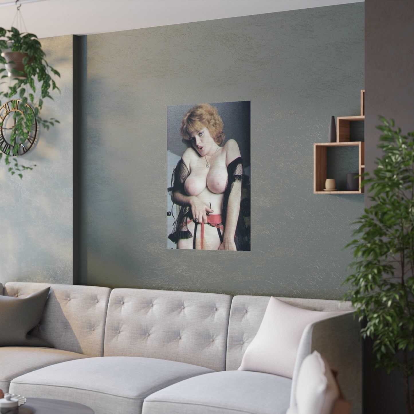 Satin Posters (210gsm) Retro Pornstar Lisa De Leeuw Nude