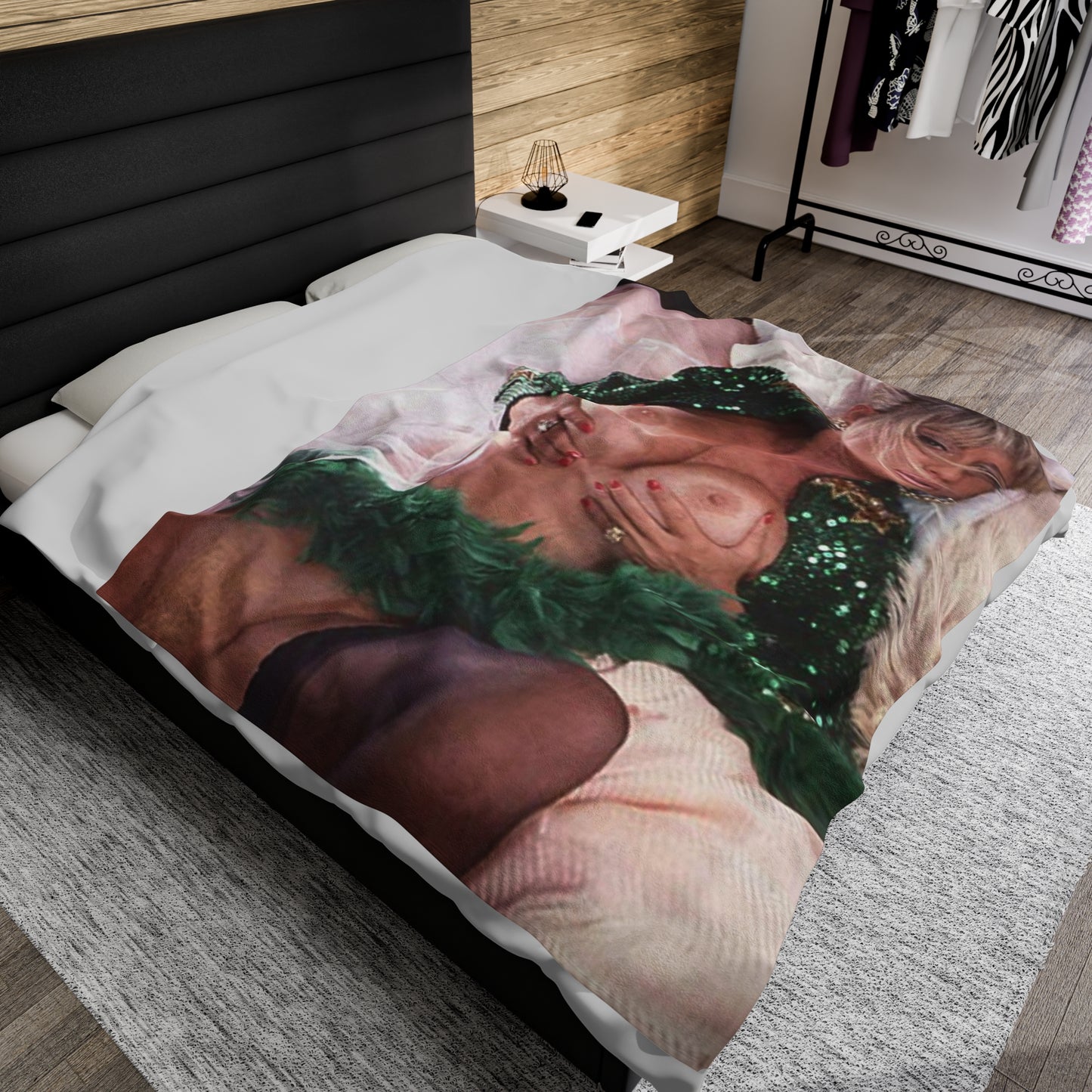 Velveteen Plush Blanket Porn Star Seka Nude