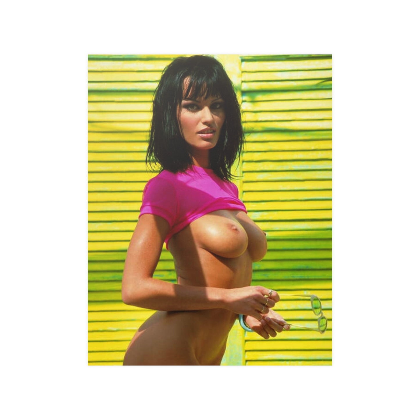 Satin Posters (210gsm) Retro Pornstar Anita Blond