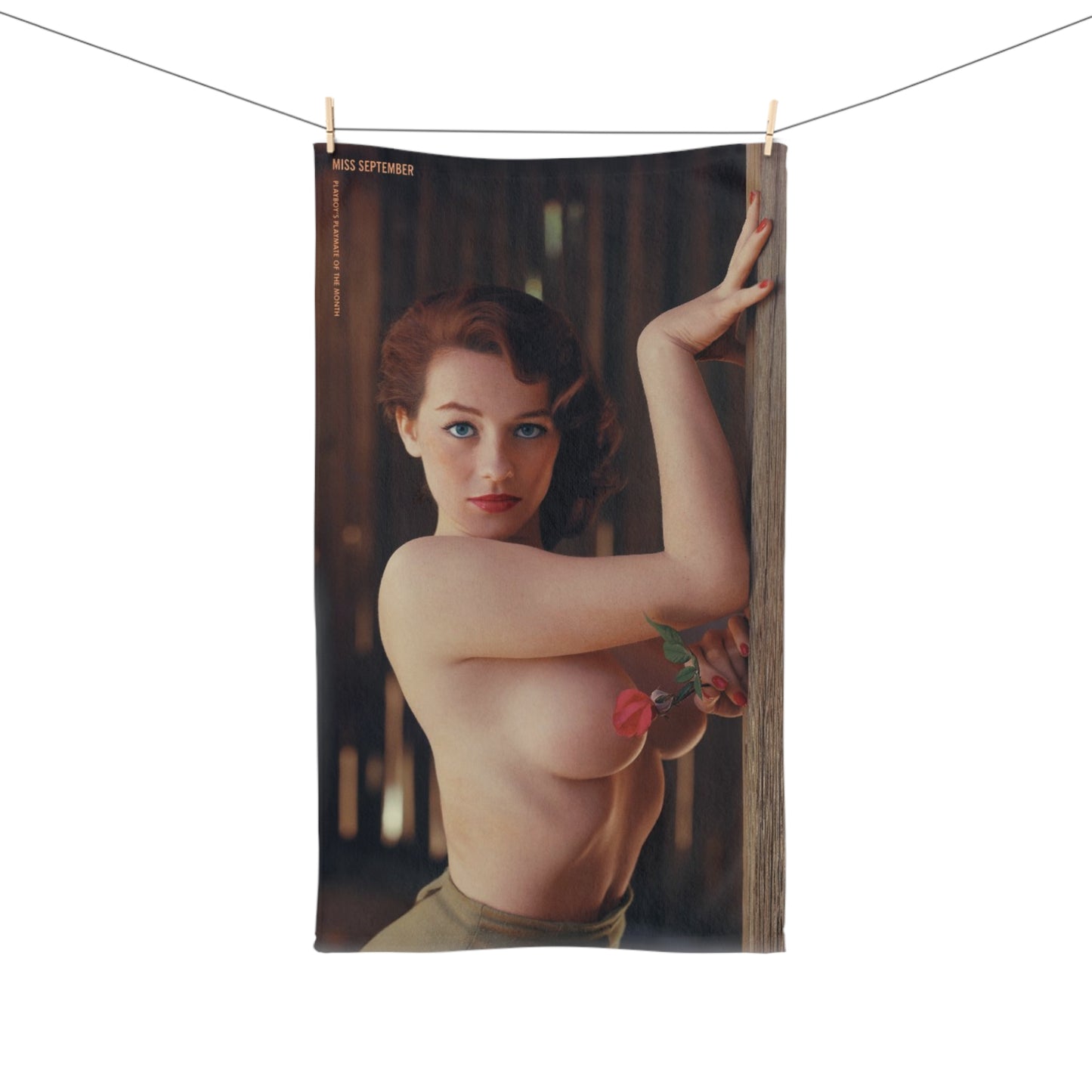 Hand Towel Playboy Playmate September 1957 Jacquelyn Prescott