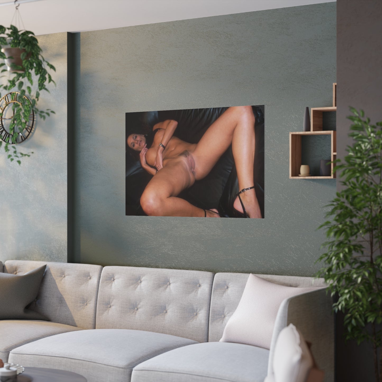 Satin Posters (210gsm) Retro Pornstar Sydnee Steele Nude