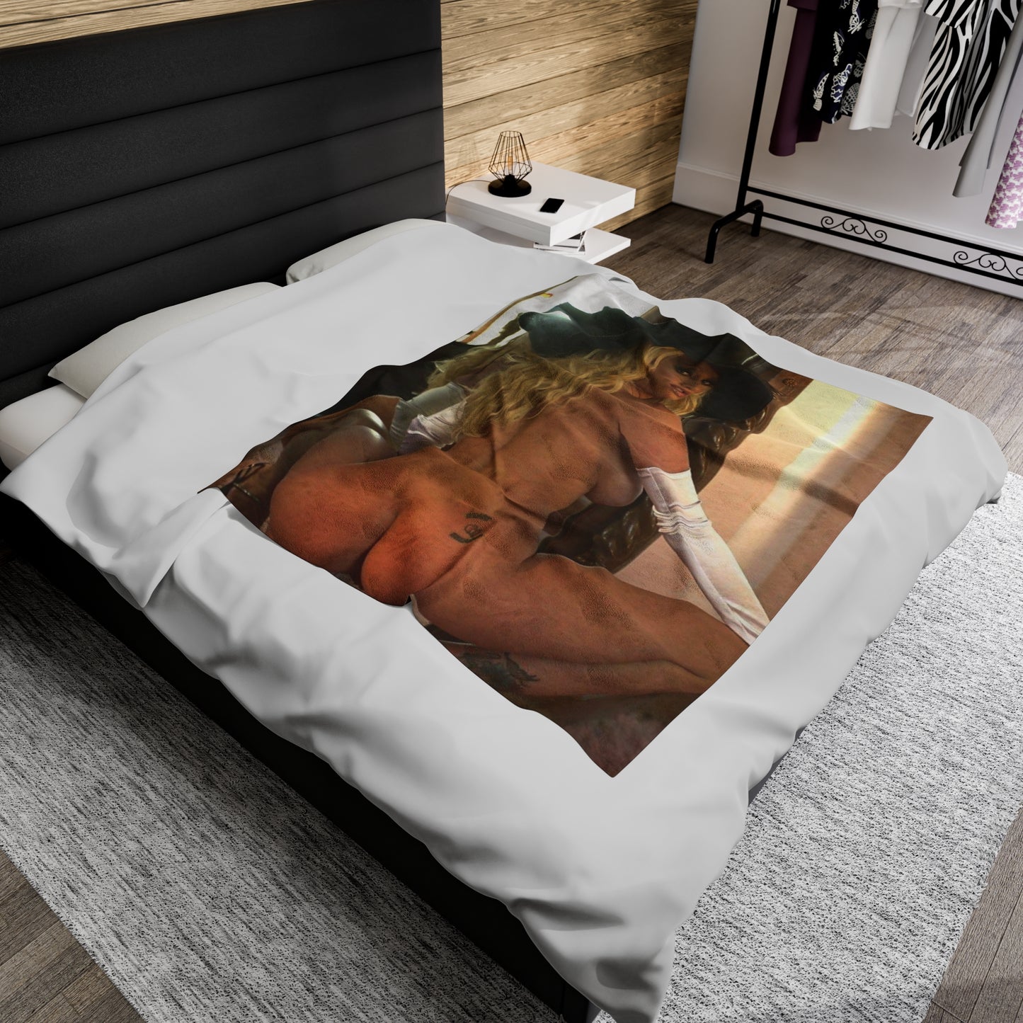 Velveteen Plush Blanket Pornstar Jenna Jameson Nude
