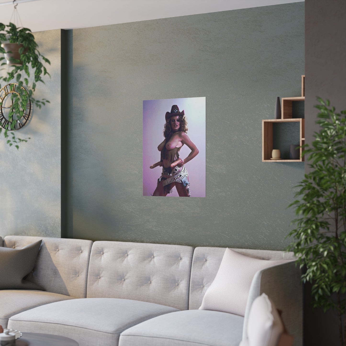 Satin Posters (210gsm) Retro Pornstar Lisa De Leeuw Nude
