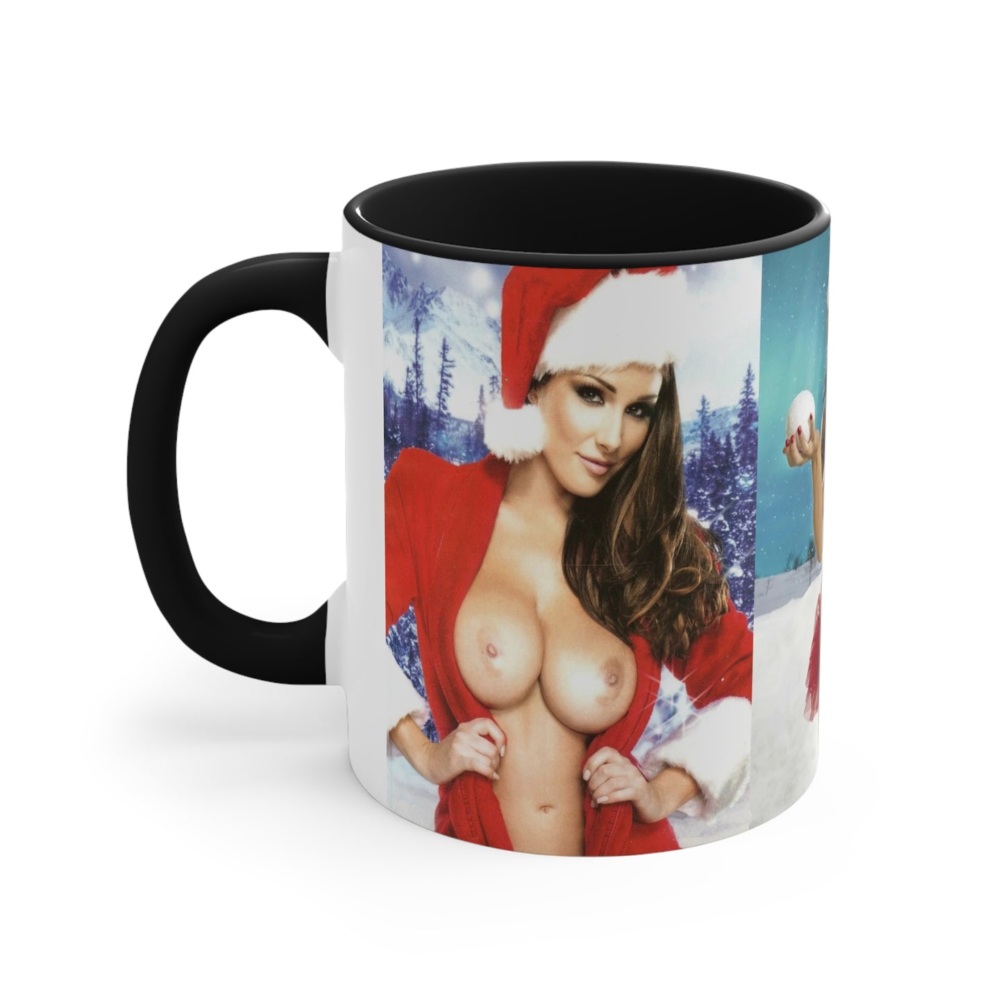 Accent Coffee Mug, 11oz Nude Christmas Pornstars