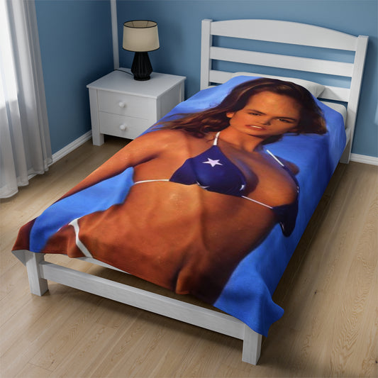 Velveteen Plush Blanket Cindy Crawford