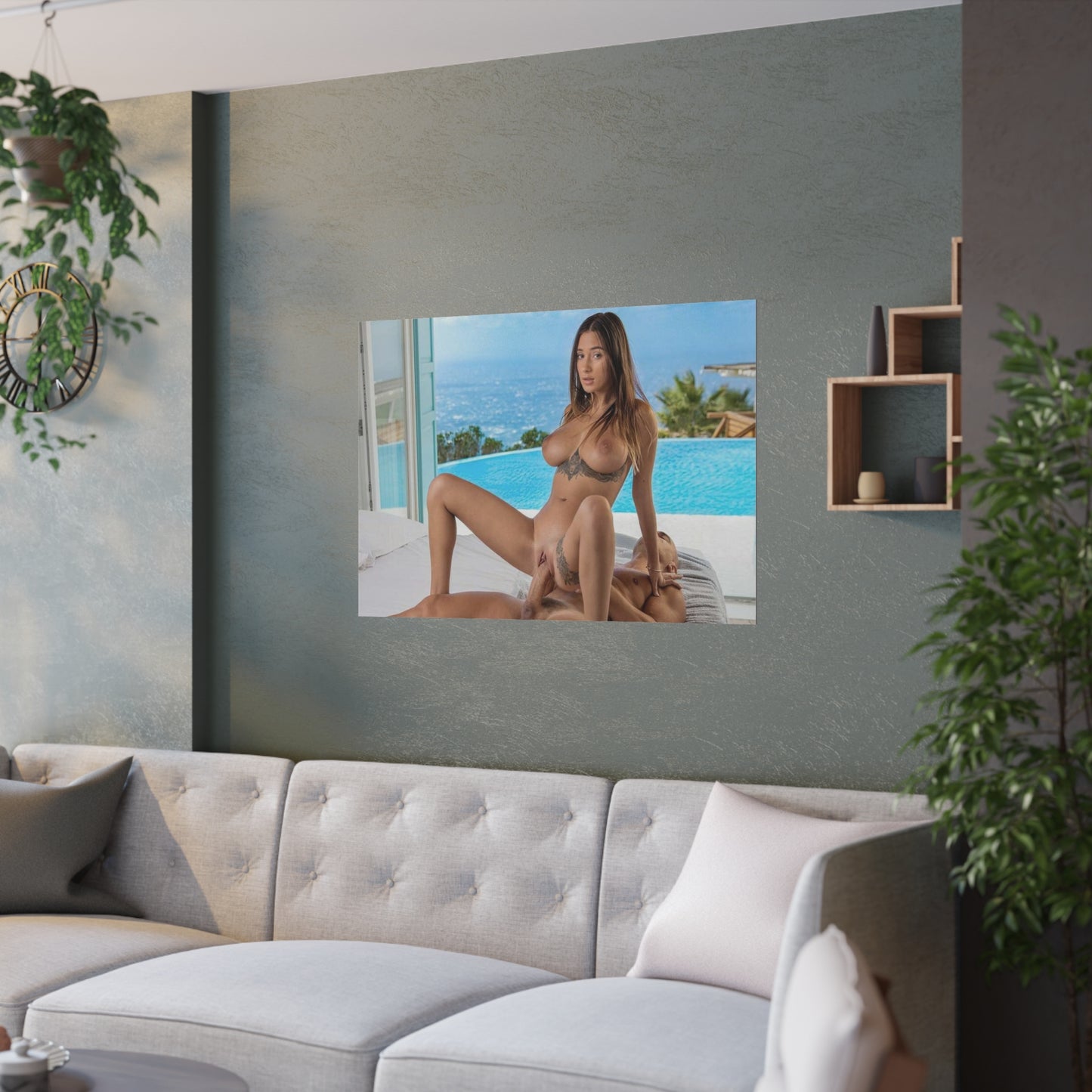 Satin Posters (210gsm) Natural Tits Liya Silver